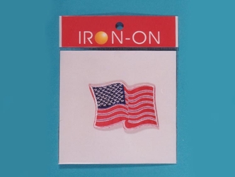 Wavy U.S. Flag Badge 